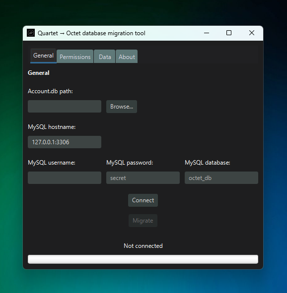 Octet migration tool